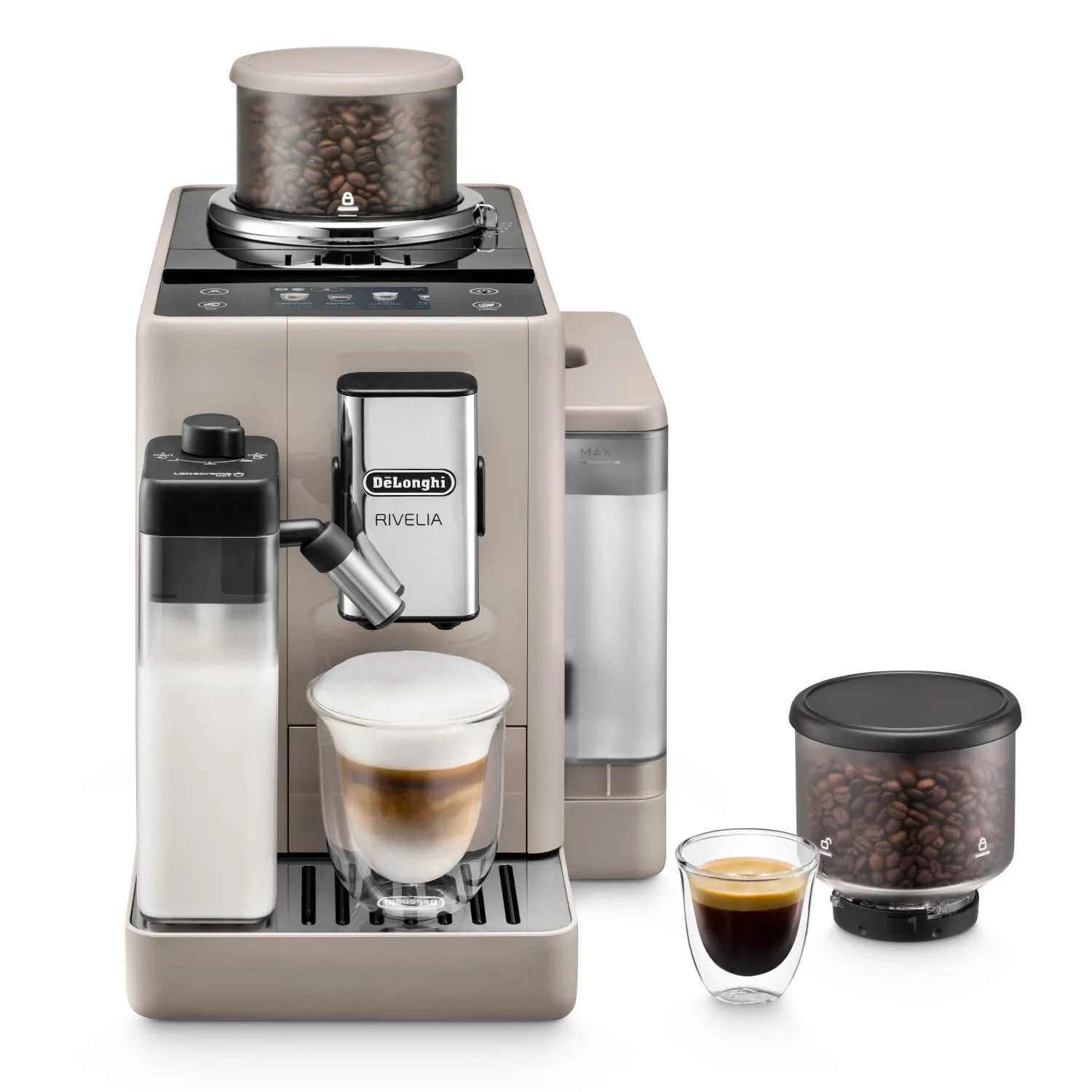 Кофемашина DeLonghi Rivelia Perfetto EXAM440.55.BG бежевый