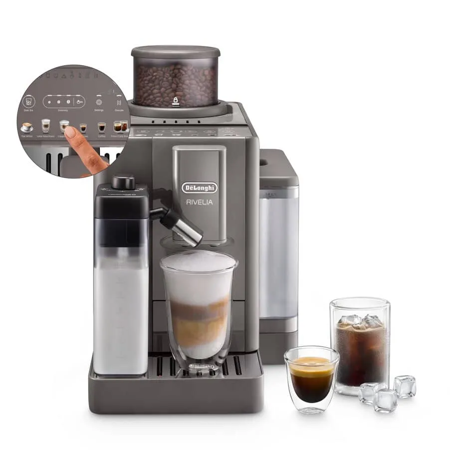 Кофемашина DeLonghi Rivelia Start EXAM420.55.BW, коричневая умбра
